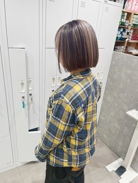 チェレ オレ 新金岡店(Chere ore) ボブハイライト/デザインカラー/アウターカラー/グレージュ