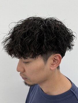 ビカムメンズヘアー 栄店(become men's hair) ツーブロックＶマッシュ/縦落ちパーマ/くせ毛/名古屋メンズヘア