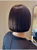 切りっぱなしボブ