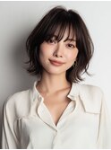 絹髪/髪質改善/レイヤーボブ/大人ボブ/外はねボブ