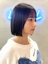 ロンドアジュール 横浜(Lond azur)&nbsp;地毛風髪質改善ストレートでショート/ボブ　横浜