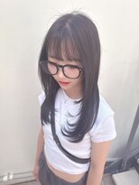 グラス 春吉2号店(glass)&nbsp;オリーブグレー/顔周りレイヤー/韓国風カラー/髪質改善