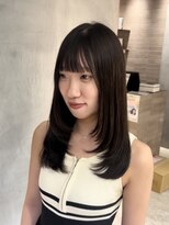 リール 銀座(R'EEL) ミディアムレイヤーカット/レイヤー/顔周り/韓国/髪質改善/銀座