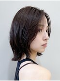 ボブショートボブ縮毛矯正ベージュグレージュ門前仲町