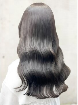 髪質改善縮毛矯正◎透明感グレージュレイヤーカット黒髪冬カラー