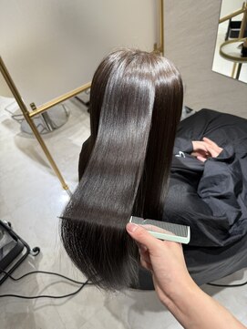 ミヨン 京橋店(miyon) 【miyon】韓国レイヤーカット×暗髪カラー×髪質改善