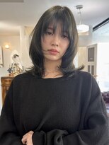 ナービス(NARVIS)&nbsp;透明感シアーグレージュ/ミディアム/レイヤーカット