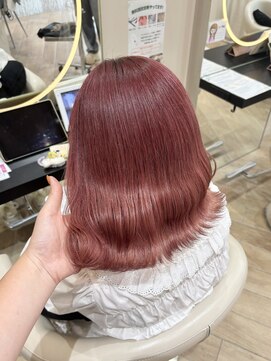 アーチバイケンジ(arch by kenje) ピンクカラー/平塚美容室/ミディアム/ブリーチカラー