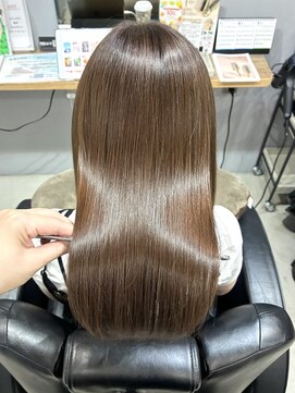エマヘアープラス(Emma hair plus) 髪質改善カラー×フォギーブラウン