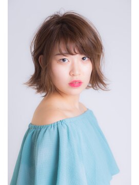 ジャン クロード ビギン 横浜ベイクオーター店(JEAN CLAUDE BIGUINE) 切りっぱなしボブ×外ハネ