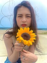 ヘアーメイクオズ(hair make O/S)&nbsp;【KON】夏、ハイライトたっぷりヌーディーベージュ☆