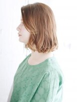 ヘアメイク ナル(hair make nalu) かきあげバングのゆるカールボブ
