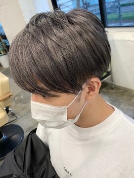 マッシュ ツーブロック シルバーアッシュ メンズ 韓国 L ディーカヘアーセンダイ Di Ka Hair Sendai のヘアカタログ ホットペッパービューティー