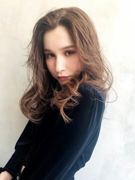 アイティーバイアルバム 藤沢店(IT by ALBUM) ゆるふわロング_カーキグレージュマッシュショート_48211