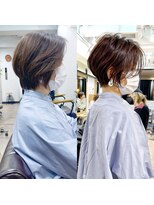アヴァロン(AVALON)&nbsp;絶壁解消/ひし形/前下がり/大人ショートボブ/30代/40代★猪狩★
