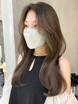 アイティー バイ アルバム 浦和店(IT by ALBUM) くびれロンググレージュ_グレージュカラーボブウルフ_ba403491