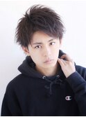 メンズ/束感ショート 波巻きパーマツイストスパイラル