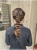 結婚式ヘアセット×編みおろしstyle
