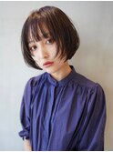 ボブ/切りっぱなしボブ/顔まわりレイヤー