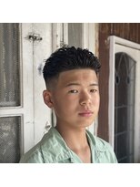 エルエー 近江八幡店(L.A)&nbsp;店長【椛島】スキンフェード×オールバックパーマ