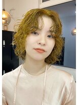 ディーン 岡崎店(DEAN)&nbsp;イエローカラーダブルカラーインナーカラーケアブリーチ