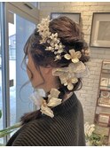 編みおろしヘアセット