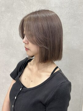 ジーニー 千葉(GENiE) タッセルボブ/ミルクティーベージュ/顔周り【白井愛海】