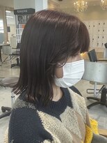 グランデュール 東静岡池田店(GRANDEUR)&nbsp;ミルクティベージュカラーミニボブ大人ショートボブショート