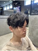 ショートカット/顔周りレイヤーカット/スパイラルパーマ