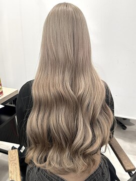 ロウル 渋谷(LOWRL) ミルクティーベージュ/ブリーチ/ダブルカラー