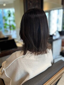 ヘアリゾート粋 ティガ 池袋店(tiga) 立体感と透明感を生むスタイル/ブラウン/ミディアム