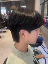 ダブル(W)&nbsp;メンズ/センターパート/マッシュショート//