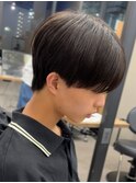 黒髪マッシュナチュラルマッシュメンズヘア韓国ツーブロック