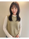 ロングレイヤー/顔周りレイヤー/フェイスレイヤー/前髪カット