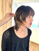 エクテ(ecouter)&nbsp;メンズウルフレイヤーブロンドインナーカラーデザインカラー