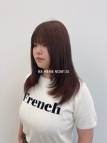ビーヒアナウ N゜03 金沢駅西店(BE HERE NOW)&nbsp;【韓国ヘア/レイヤーカット/ピンクブラウン】