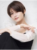 前髪あり刈り上げないマッシュショート髪質改善/メイキー本厚木