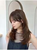 【小顔レイヤーカット　前髪あり#13】#渋谷駅#韓国#髪質改善