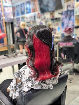 トーキョー オタクヘアー(TOKYO OTAKU HAIR) にじさんじ アンジュ/推しカラー/インナーカラー/原色/赤/ツヤ髪