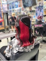 トーキョー オタクヘアー(TOKYO OTAKU HAIR) にじさんじ アンジュ/推しカラー/インナーカラー/原色/赤/ツヤ髪
