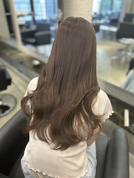 ペレ 原宿(PELE) ダークパープルナチュラルショート夏のヘアアレンジ原宿