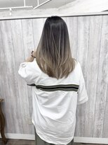 ラッズプラスエイチ(Lads+h)&nbsp;バレイヤージュ　ミルクティーベージュ　グレージュ