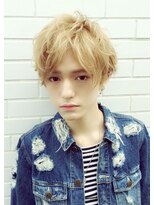 ピチカート(pizzicato) センターパートショート×アッシュベージュ