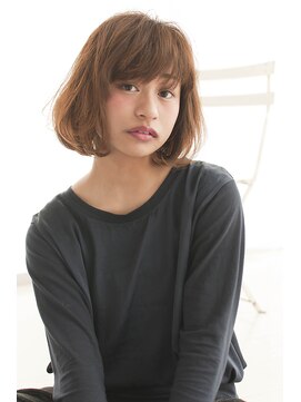 ディフィーノ 青山(DIFINO) シンプルなやわらかい質感の外国人風フェザーボブ♪