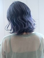 ブルーラベンダー_フリンジウェーブセシルカット_ba301991