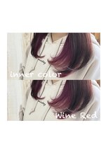 ヘアホームエイト(Hair Home No,8) *inner color×wine red *