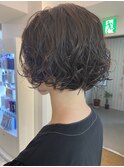 【横須賀中央 AGU】ミニボブ パーマ 簡単スタイリング