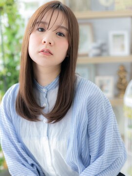 カバーヘア ブリス 川口(COVER HAIR bliss) シースルーバングナチュラルエアストレートa川口20代30代40代