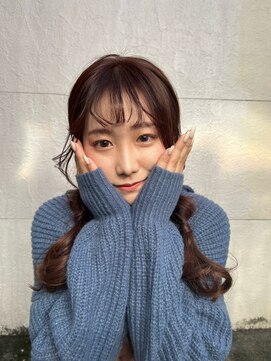 エミュ 天文館店(eMu) 大人可愛いピンクブラウンカラー (アレンジver.)