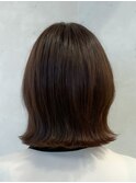 大人かわいい切りっぱなしワンレンくびれボブ